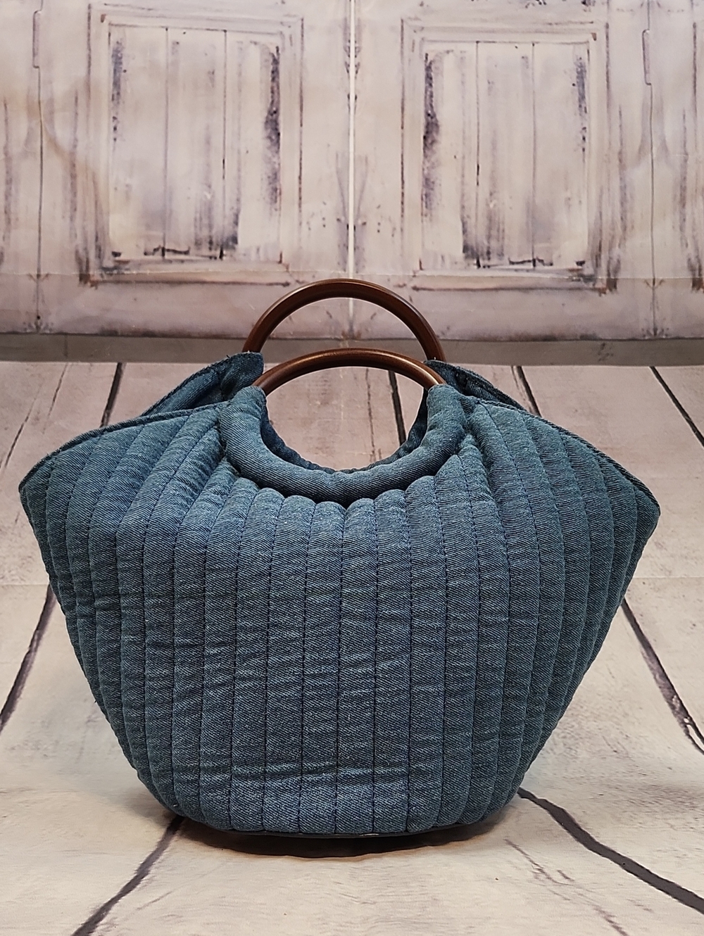 Draper James Denim Tote Bag